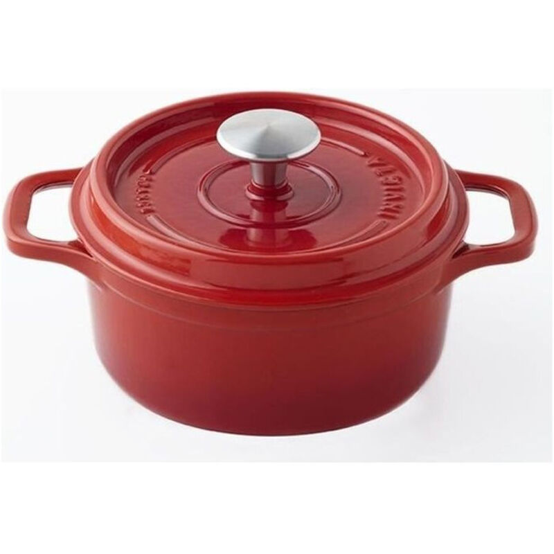 Cocotte ronde en fonte émaillée 18cm rubis Invicta 402180