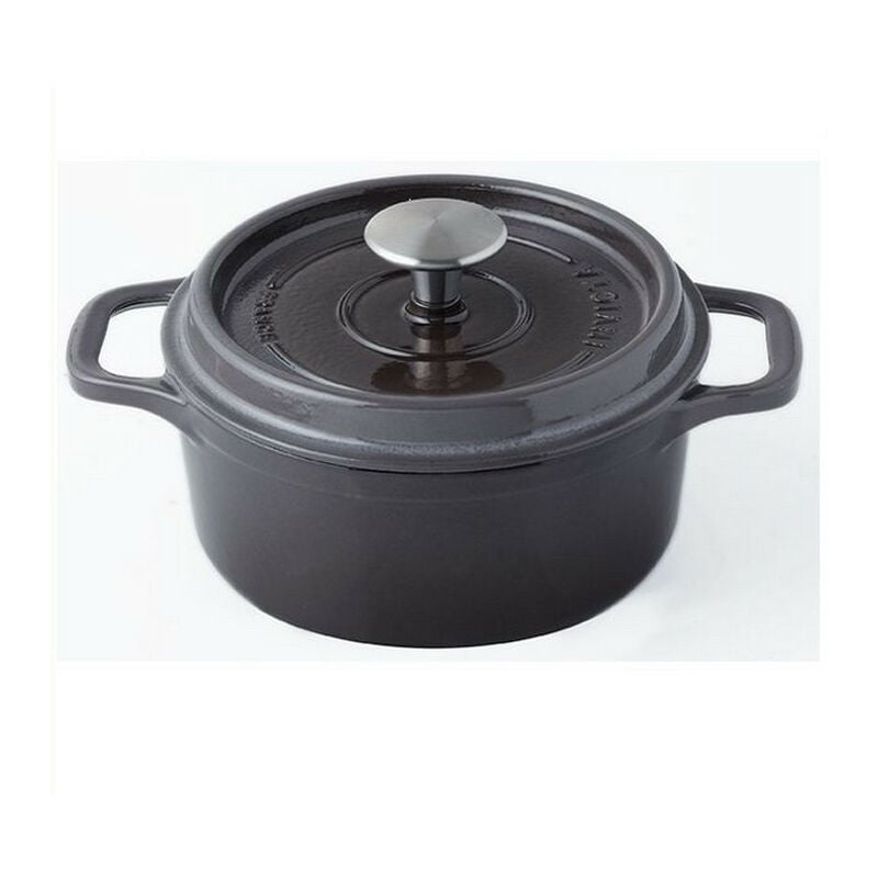 Invicta - Cocotte ronde en fonte émaillée 20cm taupe 402207