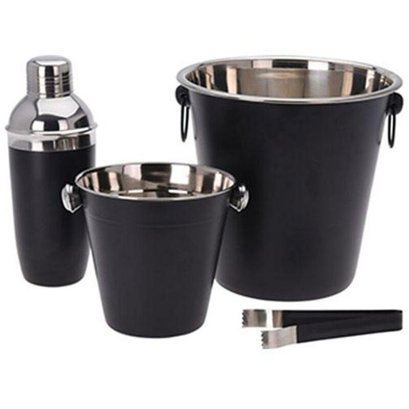 

BLUNGI coctel negro inoxidable 4 piezas juego