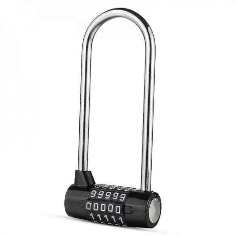 Code antivol Velo à 5 chiffres - Avec boucle longue - Antivol étanche pour vélo avec code de réinitialisation