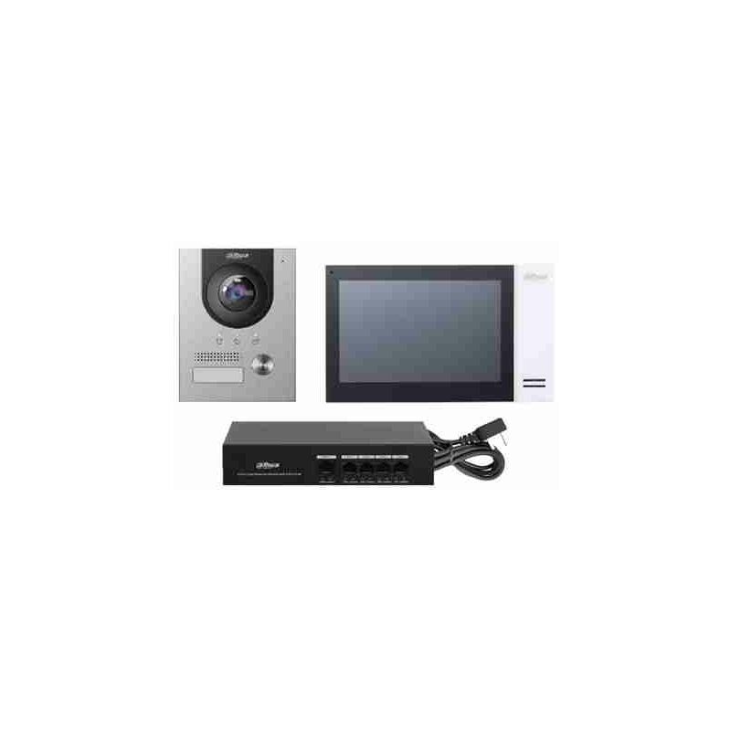 KTP01L(F) - Kit IP VDP avec VTH blanc, intégré