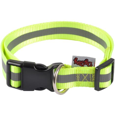 CODICO Collier Réglable en Polypropylène avec Bande Réfléchissante pour Chien 45 à 65 cm x 25 mm