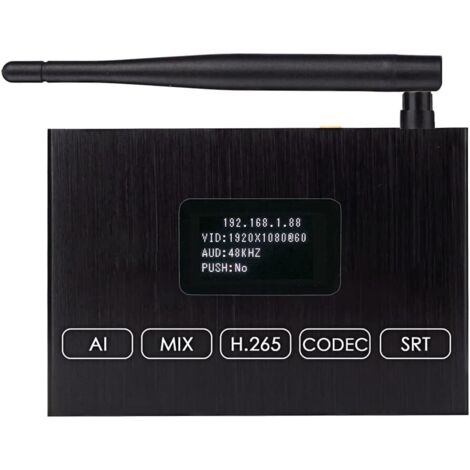 Codificatore/decoder HDMI WiFi H.265 1080P 60FPS - Supporta HLS RTMP RTSP SRT UDP, compatibile con ONV/HK, per lo streaming live IPTV su Youtube Facebook Vimeo ecc.