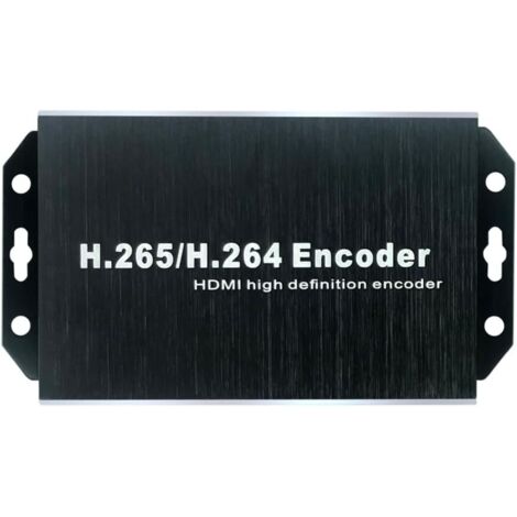 Codificatore video HDMI PoE H.265 4K, doppia porta USB 2.0 per la registrazione, uscita loop HDMI, compatibile con ONV/HK, codificatore streaming IP per YouTube, Facebook, Wowza, Twitch
