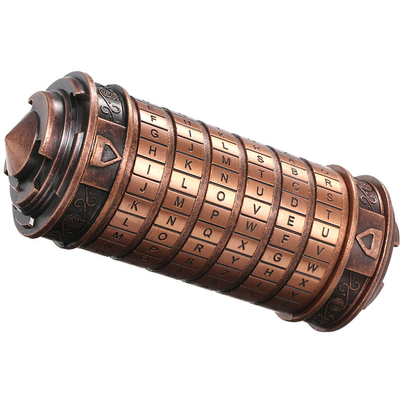 

Codigo de juguetes, cerraduras de metal Cryptex, regalos de boda, regalo del dia de San Valentin,cobre