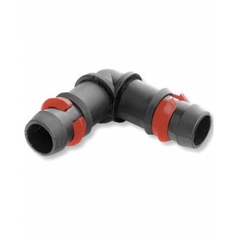 Codo 16mm con Anilla de Seguridad. Bolsa de 10 Unidades