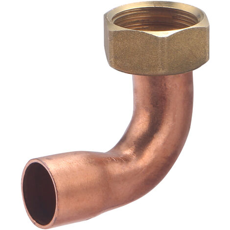 Codo 2 piezas Tuerca Cautiva QUICK PLOMBERIE - 14 mm Hembra 1/2