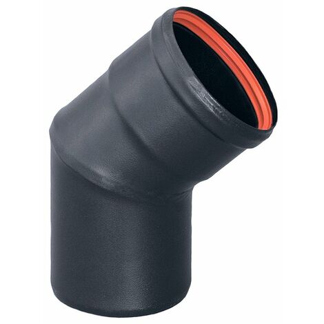 Codo 45º para estufa de pellet 80mm