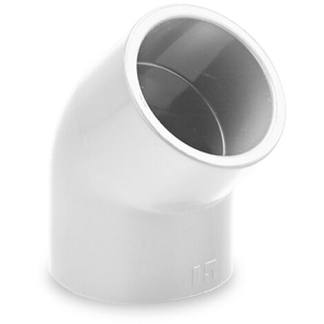 CODO 45º PVC PRESION ENCOLAR 16 bco