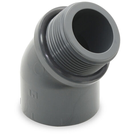 CODO 45º PVC PRESION ENCOLAR R/M 40-11/4 s/teflon