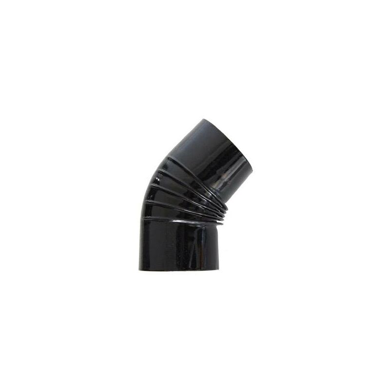 

F.r. - Codo vitrificado negro chimenea 120 45º