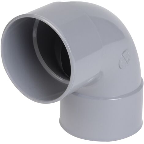 codo 87¡30,FF  ¯ 100 mm - PVC gris NICOLL, Ref.UCT88