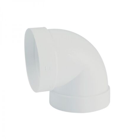 Codo 90° circular blanco  Ø100  Ø100
