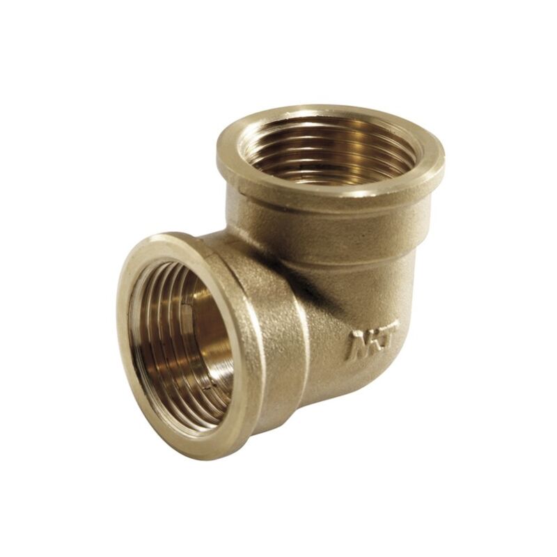 

Codo 90 grados h/h latonado dt 3/4 rosca