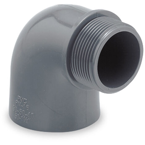 CODO 90º PVC PRESION MACHO MIXTO 32X1