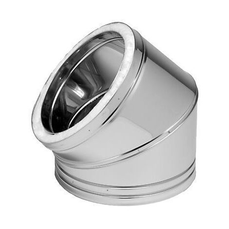 Codo acero inoxidable DP - 45º - DINAK Diámetro: Ø150 mm