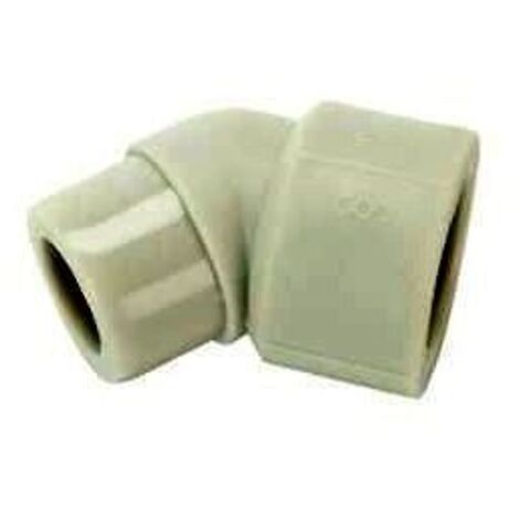 Codo-boquilla PP-R PN25 de 45 grados y 40 mm
