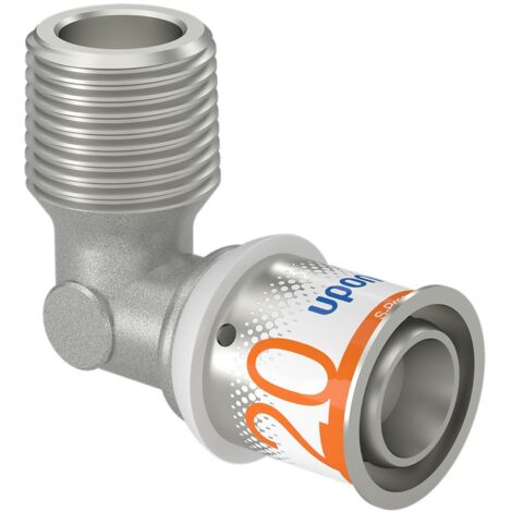 Codo con rosca exterior 20-R1/2"MT Uponor S-Press Plus