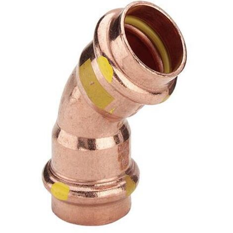 CODO DE 18 MM Y 45° PARA GAS PROFIPRESS VIEGA