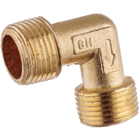 Codo de 3/8 x 3/8 para cabezal de cilindro, compresor, redondo