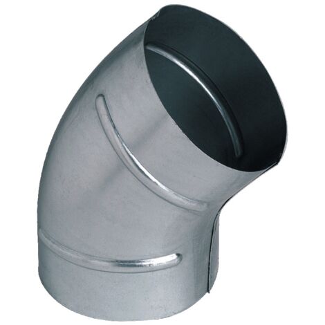 codo de 45° galvanizado para VMC Ø125