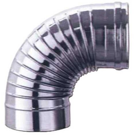 Codo de acero inoxidable de 90° con 16 alas