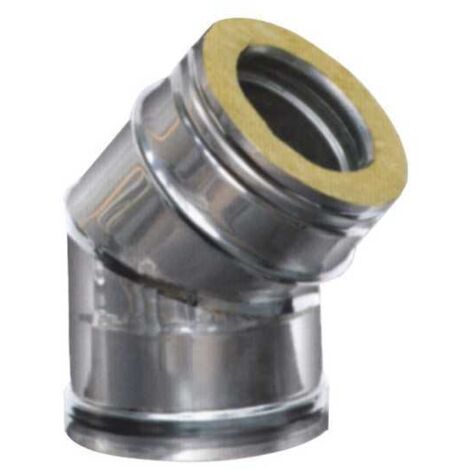 Codo de acero inoxidable sectores 45° 15/20 Dp Maral