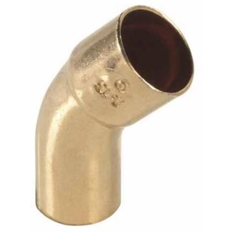 Codo de cobre de 45° y 28 mm BESCO
