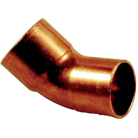 Codo de cobre GR 45° MF ø32