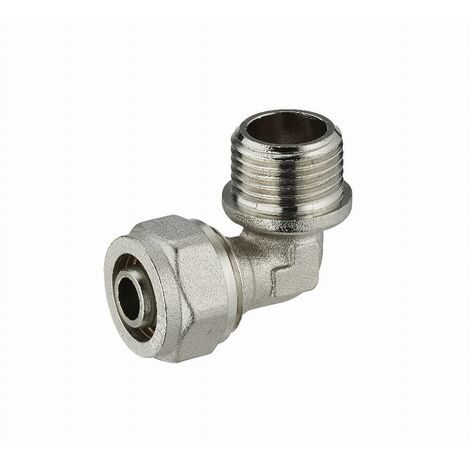 Codo de compresión para tubo multicapa NOYON & THIEBAULT - Ø 20 mm macho M1/2' (15x21) - 3930-1520L1
