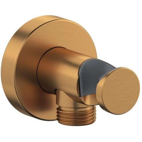Codo de conexión a pared Duravit, roseta redonda, 55x102mm,