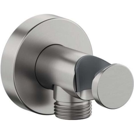 Codo de conexión a pared Duravit, roseta redonda, 55x102mm,