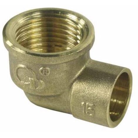 CODO DE LATÓN 22X3/4 GW PARA SOLDAR