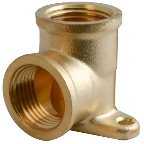 Codo de latón IDMAR de 1/2" (rosca interna), sistema compuesto de CPVC/PVC