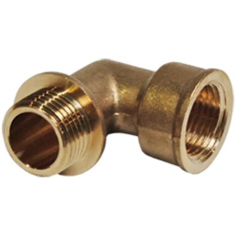 Codo de latón Idmar de 1" GW/MZ para sistemas de agua