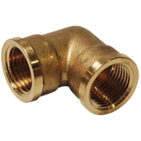 Codo de latón Idmar de 3/4" hembra/hembra para sistemas de agua
