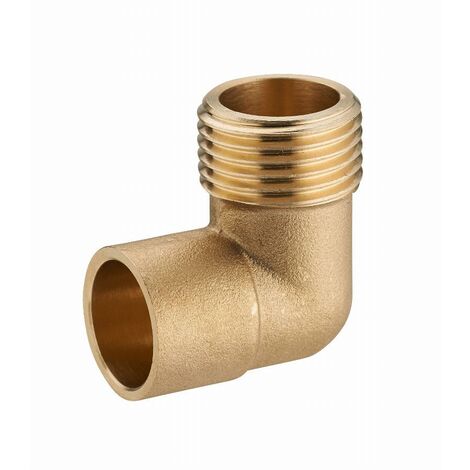 Codo de latón roscado macho M1/2' (15x21) NOYON & THIEBAULT - para soldar - Ø 14 mm - 963-1514L1