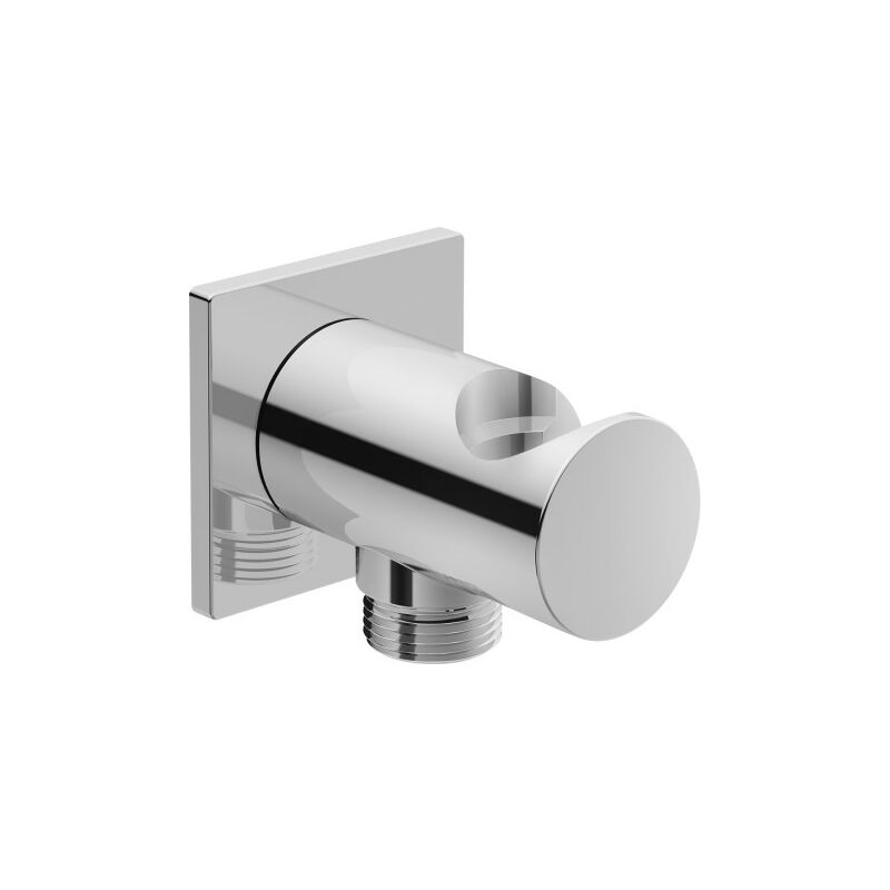 

Codo de pared Duravit, roseta cuadrada, con soporte para cabezal de ducha - UV0630026000