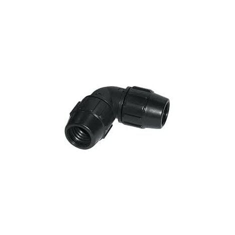 Codo De Polietileno De 25 mm para tuberias de polietileno