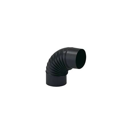 Codo de porcelana para tubo Ala de 100 mm con ángulo de 90°.