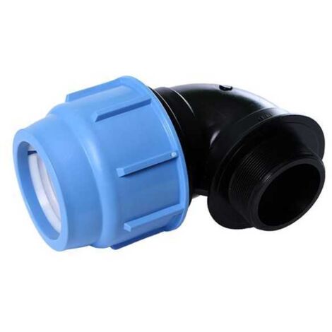 Codo de presión de polipropileno de 3/4" mm 25