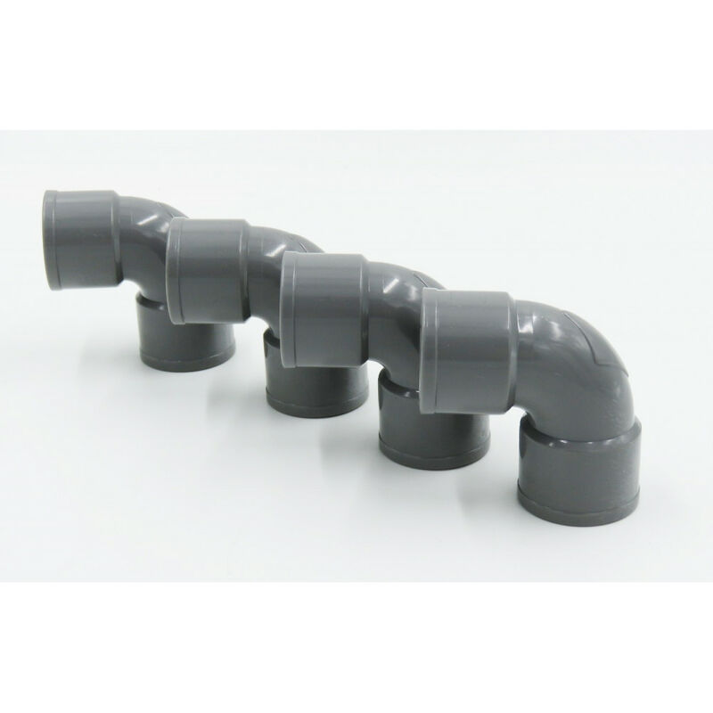 

Codo de PVC ø 32 mm desagüe 87°30' FF para pegar - Juego de 4 piezas