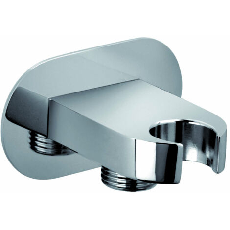 Codo de salida de la pared de la ducha con soporte