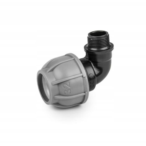 Codo de tubería de PE Bradas DSRA10K25M34 25 mm GZ 3/4