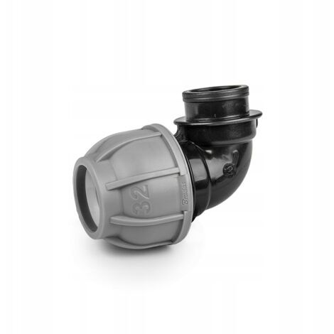 Codo de tubería de PE Bradas DSRA10K32F34 GW 3/4 32 mm