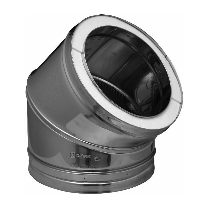 

Dinak, - CODO ESTUFA 45 DOBLE PARED INOX 304/304 175 MM