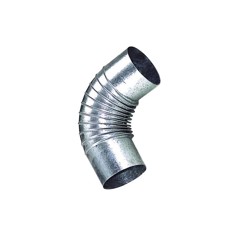 

Codo estufa galvanizado de 120 mm. 90°.