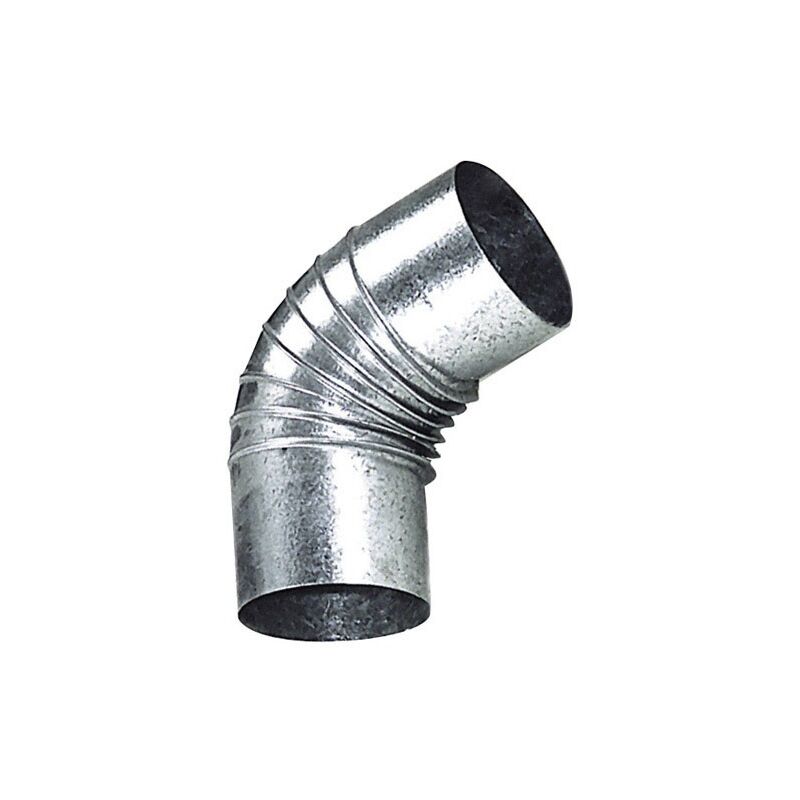 

Codo estufa galvanizado de 100 mm. 45°.
