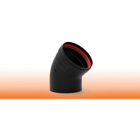 CODO ESTUFA PELLET ACERO VITRIFICADO 45 - 80 MM