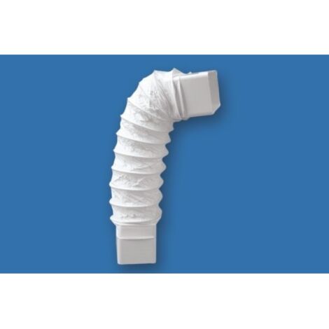 Codo ex/aire rectangular flexible 55x110mm ign/aut termop bl